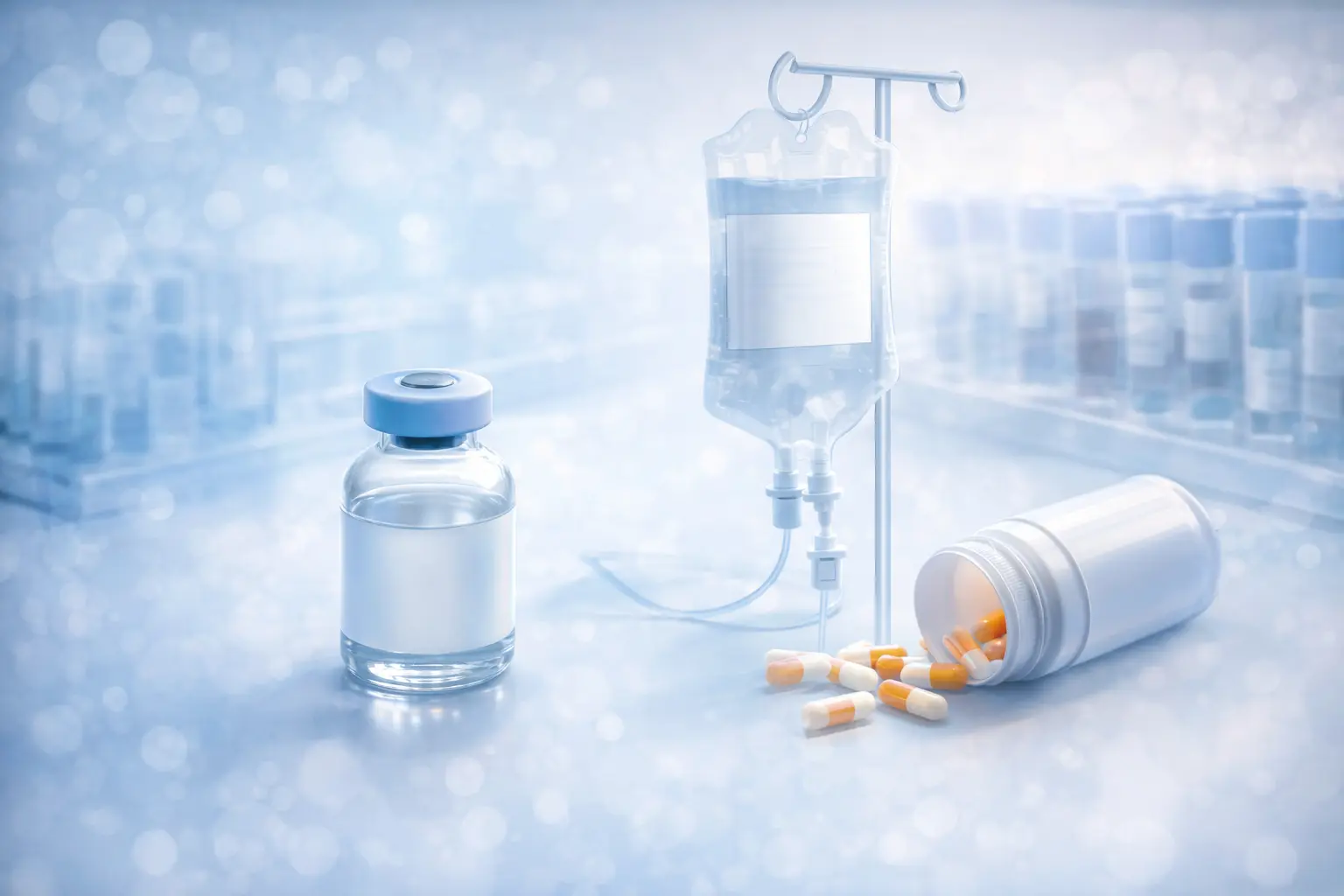 Hairy cell leukemia treatment medications illustration